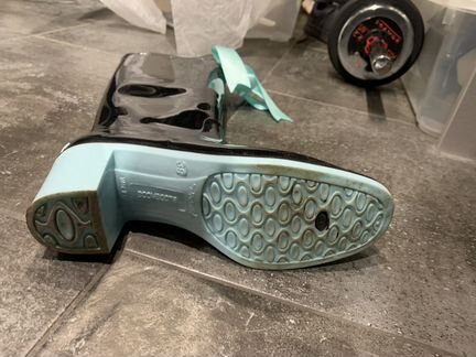 Сапоги резиновые на каблуке