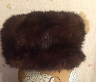 Мужская норковая шапка-кепка