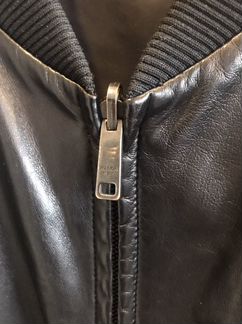 Кожаная двусторонняя куртка Prada