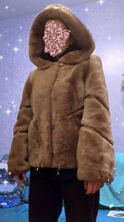 Шуба из мутона S-M размер