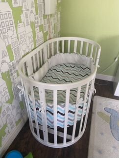 Кроватка трансформер Elipsbed с маятником