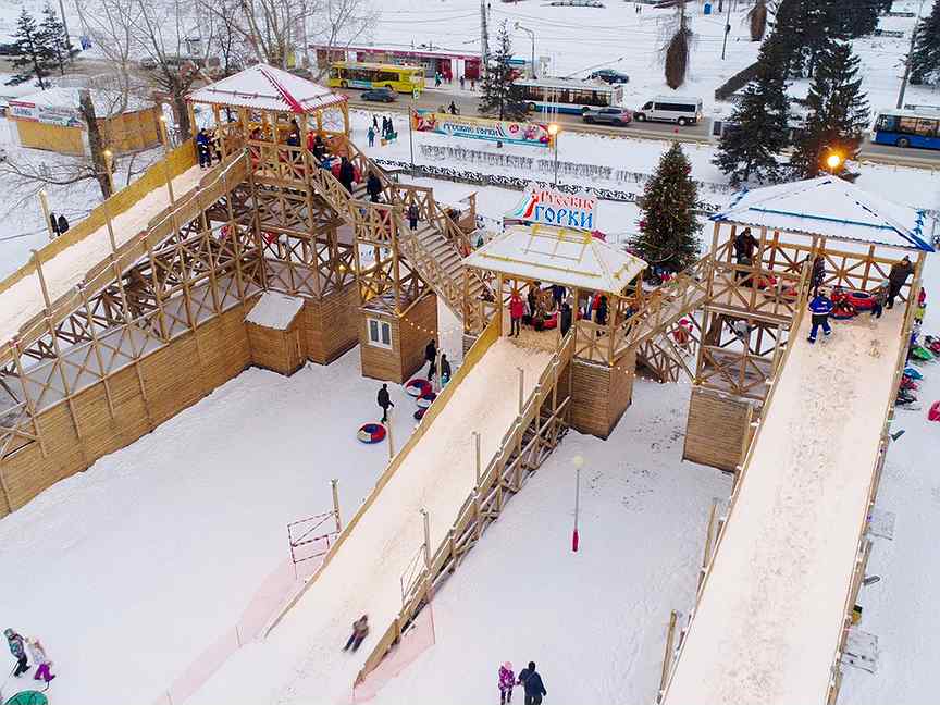 Вакансии горки. Русские горки Тольятти. Горки в Тольятти. Русские горки зимой. Горка у ТЦ Рио.