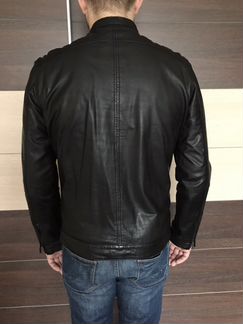 Selected Homme Новая Кожаная фирменная куртка р50