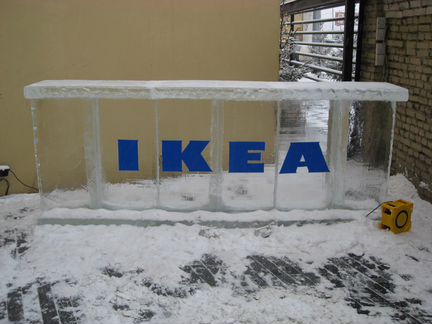 Изготовление ледяных баров