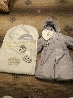 Зимний комбинезон и конверт на выписку