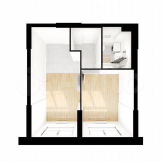 1-к апартаменты, 37.5 м², 17/28 эт.