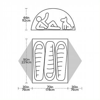 Новая Палатка треккинговая Blacktail 3 Big Agnes