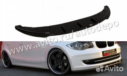 Накладка на бампер BMW 1 E87, E81 (07-12) MD